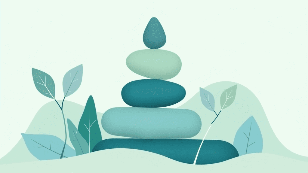 Balanced life illustration